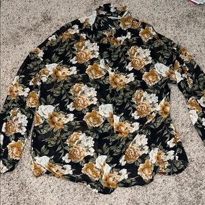 SHEIN Floral Button-Up Shirt